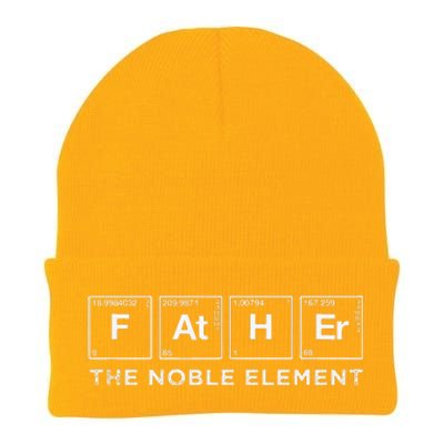 Funny Father Periodic Element Dad Gift Fathers Day Science Knit Cap Winter Beanie