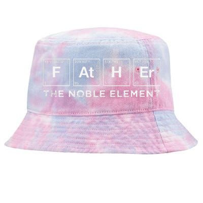 Funny Father Periodic Element Dad Gift Fathers Day Science Tie-Dyed Bucket Hat