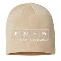 Funny Father Periodic Element Dad Gift Fathers Day Science Sustainable Beanie