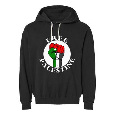 freepalestine free palestine Garment-Dyed Fleece Hoodie