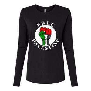 freepalestine free palestine Womens Cotton Relaxed Long Sleeve T-Shirt