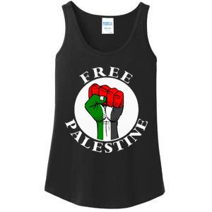 freepalestine free palestine Ladies Essential Tank