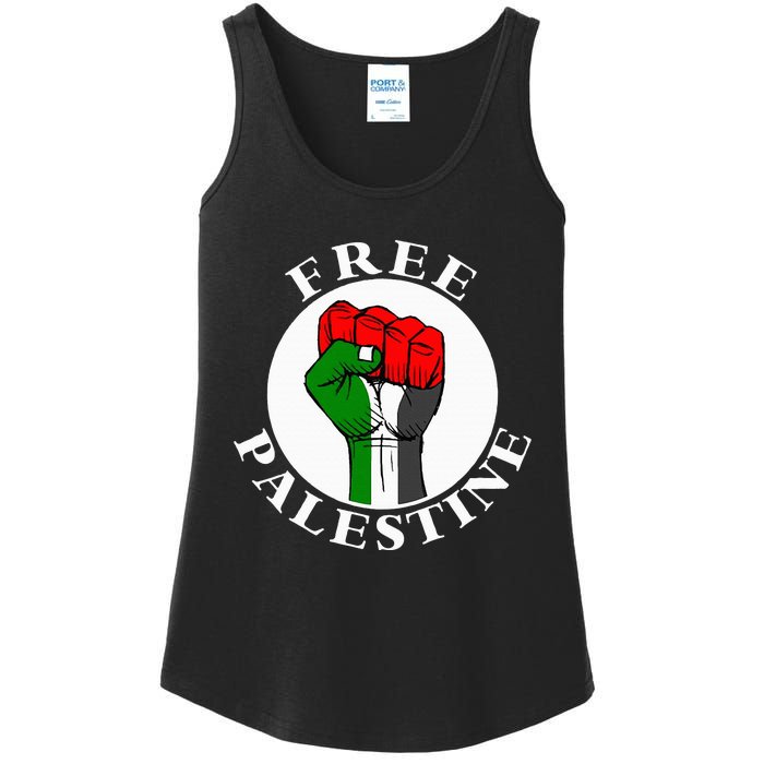 freepalestine free palestine Ladies Essential Tank