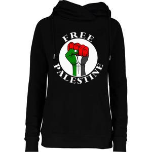 freepalestine free palestine Womens Funnel Neck Pullover Hood