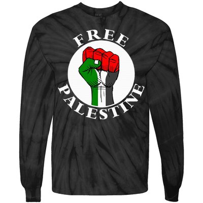 freepalestine free palestine Tie-Dye Long Sleeve Shirt