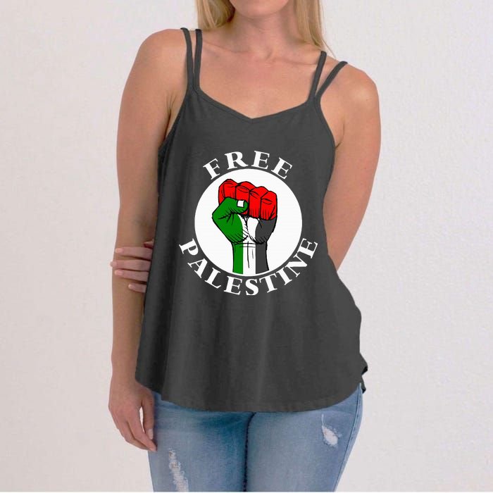 freepalestine free palestine Women's Strappy Tank