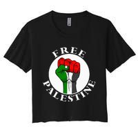 freepalestine free palestine Women's Crop Top Tee