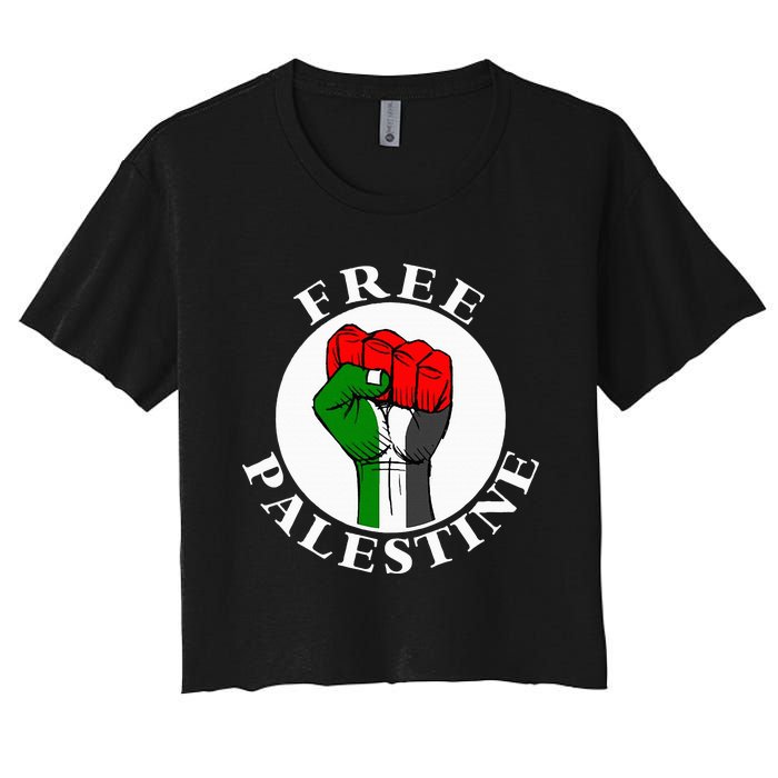 freepalestine free palestine Women's Crop Top Tee