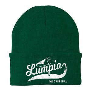 Funny Filipino Pride Lumpia Thats How I Roll Tee Knit Cap Winter Beanie