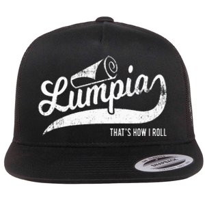 Funny Filipino Pride Lumpia Thats How I Roll Tee Flat Bill Trucker Hat