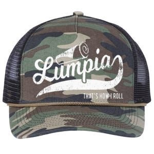 Funny Filipino Pride Lumpia Thats How I Roll Tee Retro Rope Trucker Hat Cap