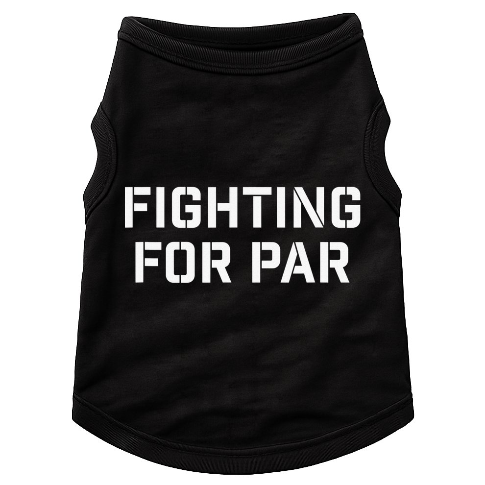 Fighting For Par Golf Funny golf player Doggie Tank