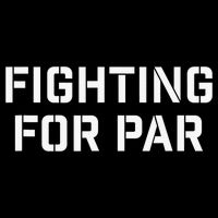 Fighting For Par Golf Funny golf player Flexfit Unipanel Trucker Cap
