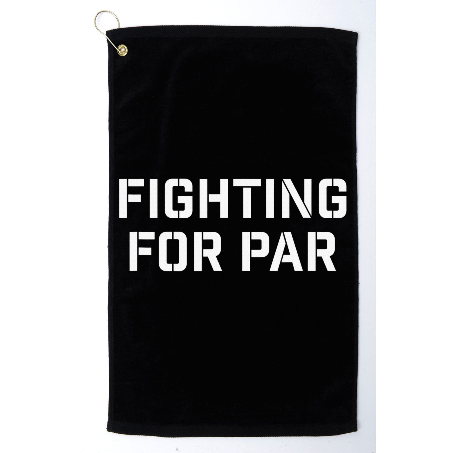 Fighting For Par Golf Funny golf player Golf Towel