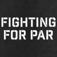 Fighting For Par Golf Funny golf player Golf Towel