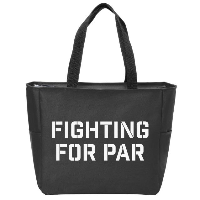Fighting For Par Golf Funny golf player Zip Tote Bag