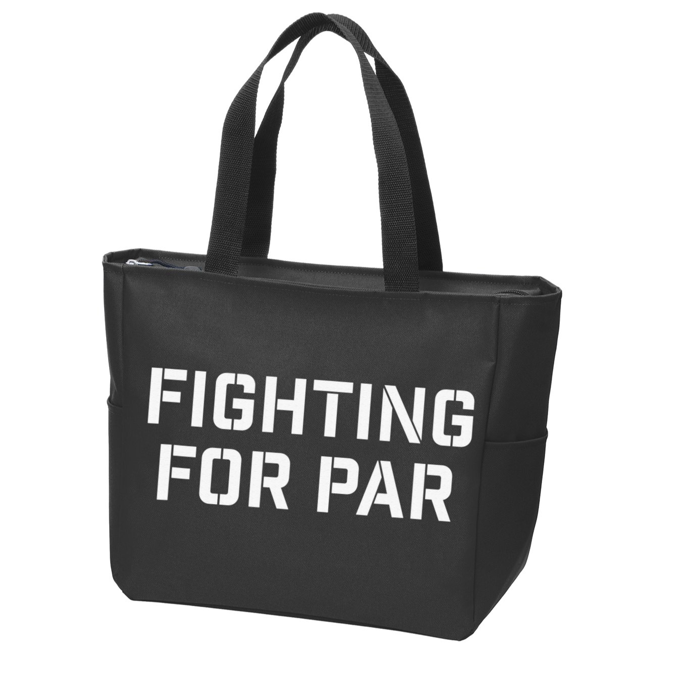 Fighting For Par Golf Funny golf player Zip Tote Bag