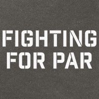 Fighting For Par Golf Funny golf player Cotton Canvas Backpack