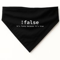 Funny False Programming Coding Short Sleeve For Programmers USA-Made Doggie Bandana