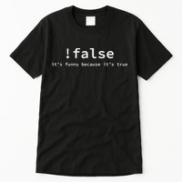 Funny False Programming Coding Short Sleeve For Programmers Tall T-Shirt