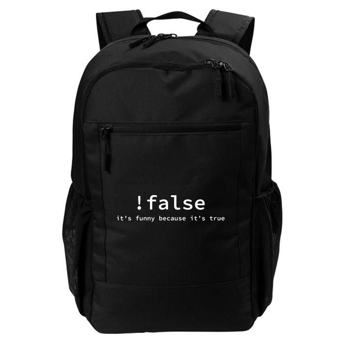 Funny False Programming Coding Short Sleeve For Programmers Backpack