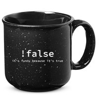 Funny False Programming Coding Short Sleeve For Programmers 15oz Campfire Ceramic Mug