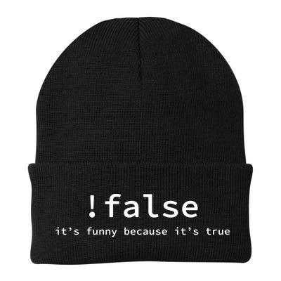 Funny False Programming Coding Short Sleeve For Programmers Beanie