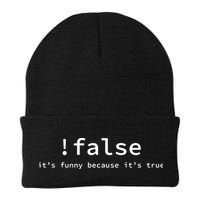 Funny False Programming Coding Short Sleeve For Programmers Beanie