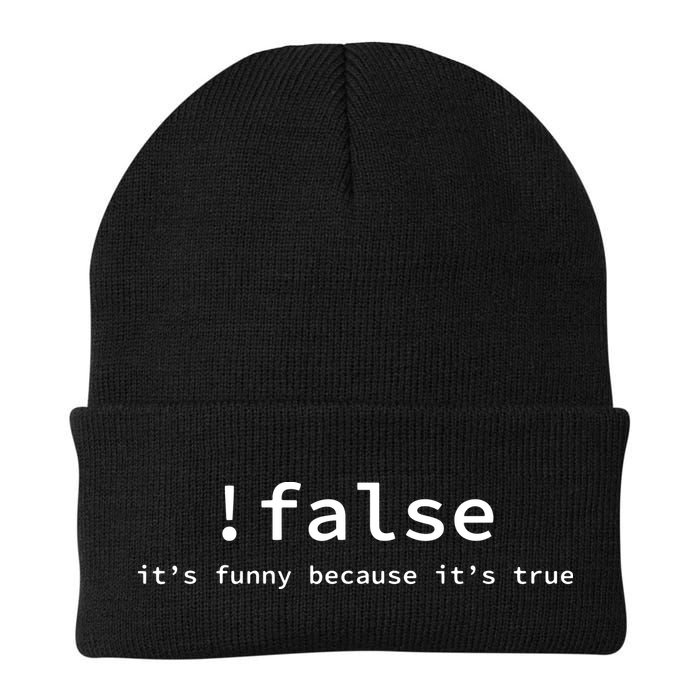 Funny False Programming Coding Short Sleeve For Programmers Beanie