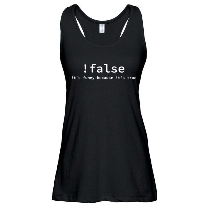 Funny False Programming Coding Short Sleeve For Programmers Ladies Essential Flowy Tank