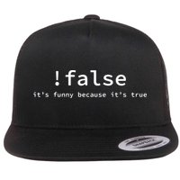 Funny False Programming Coding Short Sleeve For Programmers Flatbill Hat