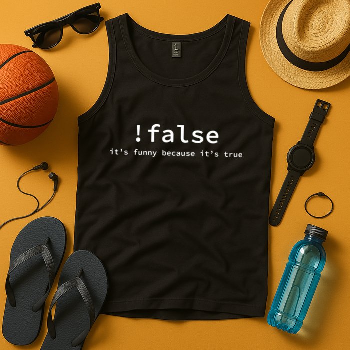 Funny False Programming Coding Short Sleeve For Programmers Tank Top
