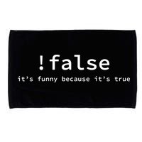 Funny False Programming Coding Short Sleeve For Programmers Microfiber Hand Towel
