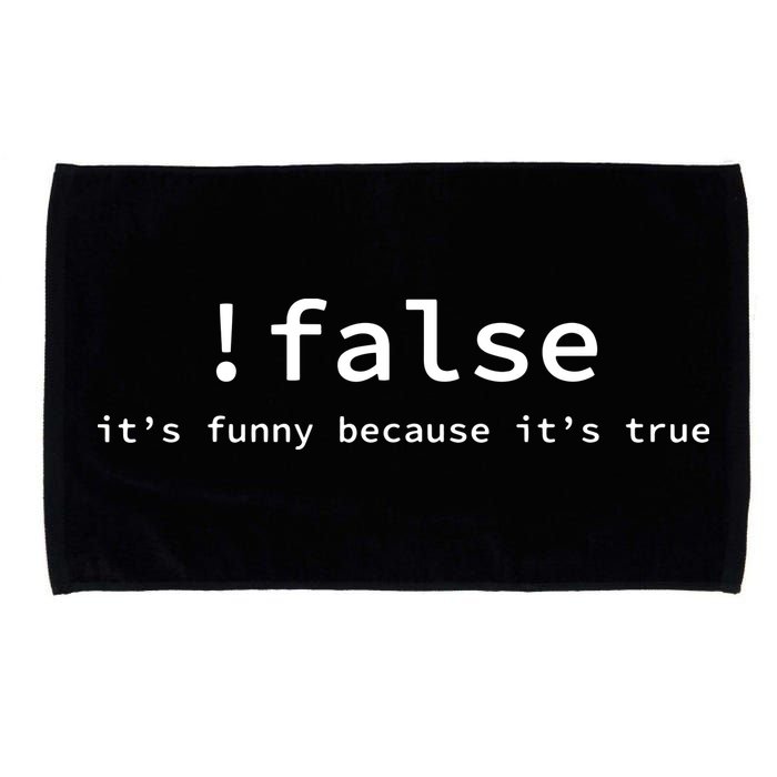 Funny False Programming Coding Short Sleeve For Programmers Microfiber Hand Towel