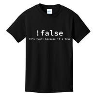 Funny False Programming Coding Short Sleeve For Programmers Kids T-Shirt