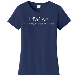 Funny False Programming Coding Short Sleeve For Programmers Women's T-Shirt