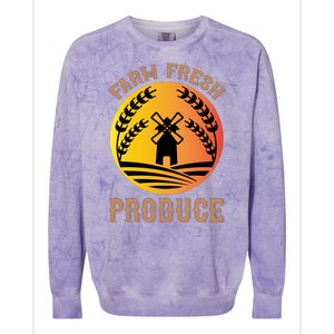 Farm Fresh Produce Colorblast Crewneck Sweatshirt