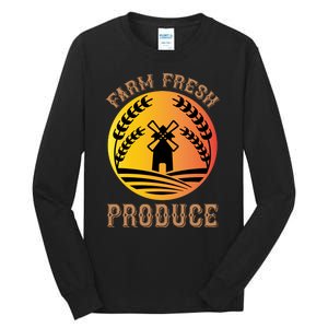 Farm Fresh Produce Tall Long Sleeve T-Shirt