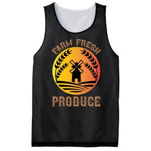 Farm Fresh Produce Mesh Reversible Basketball Jersey Tank