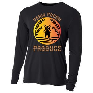 Farm Fresh Produce Cooling Performance Long Sleeve Crew