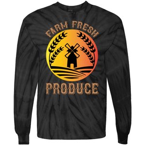 Farm Fresh Produce Tie-Dye Long Sleeve Shirt