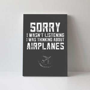 Funny Future Pilot Plane Aviation Themed Kids Airplane Lover Canvas