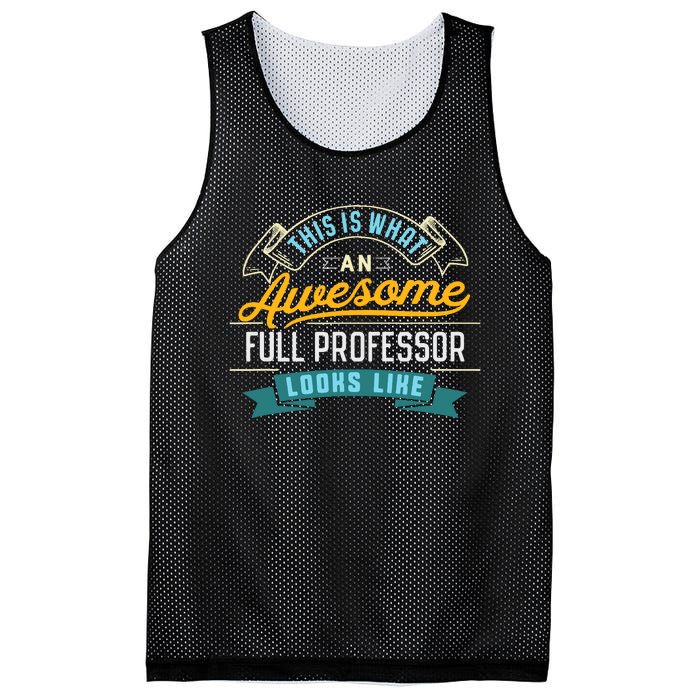 Funny Full Professor Awesome Job Occupation Graduation Mesh Reversible Basketball Jersey Tank