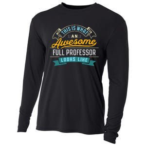 Funny Full Professor Awesome Job Occupation Graduation Cooling Performance Long Sleeve Crew