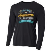 Funny Full Professor Awesome Job Occupation Graduation Cooling Performance Long Sleeve Crew