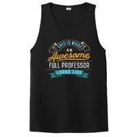 Funny Full Professor Awesome Job Occupation Graduation PosiCharge Competitor Tank