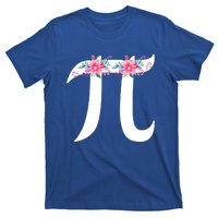 Floral Face Pi Symbol Happy Pi Day Math Geek 3 14 Cool Gift T-Shirt