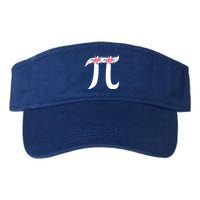 Floral Face Pi Symbol Happy Pi Day Math Geek 3 14 Cool Gift Valucap Bio-Washed Visor