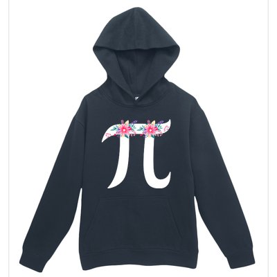 Floral Face Pi Symbol Happy Pi Day Math Geek 3 14 Cool Gift Urban Pullover Hoodie