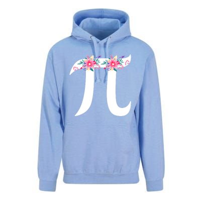 Floral Face Pi Symbol Happy Pi Day Math Geek 3 14 Cool Gift Unisex Surf Hoodie